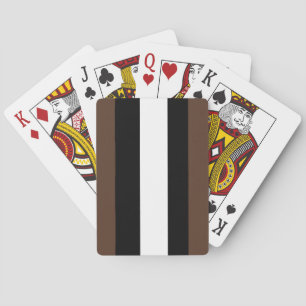 Brun, svart och vitt rand casinokort