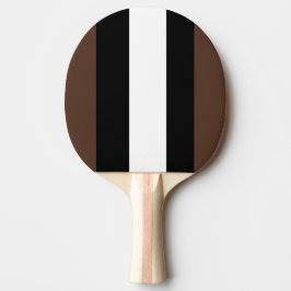 Brun, svart och vitt rand pingisracket