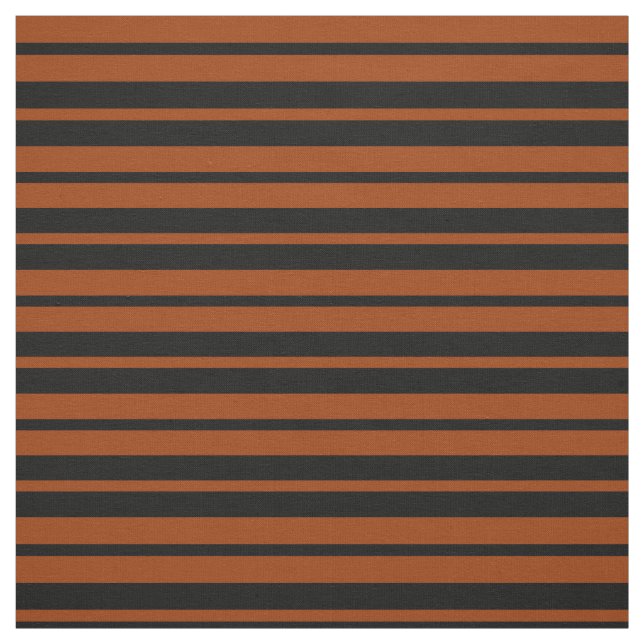 Brun svart Rand Mönster Design Tyg (Provkarta)