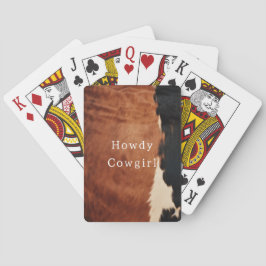Brun Svart Sydväst Falsk Kownhide Casinokort