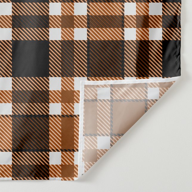 Brun Svart Vit Flanell Rutmönster Design  Tyg (Skapare uppladdad)