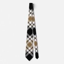 Brun, svart, vit Tartan Play Mönster