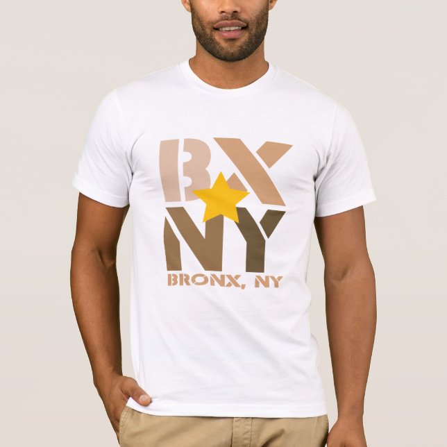 Brun T-tröja för BX Bronx Tee Shirt (Framsida)