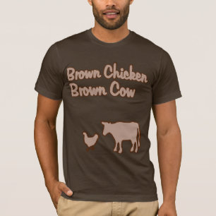 Brun T-tröja för hönabruntko Tee Shirt