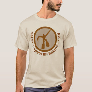 Brun T-tröja för jätte- papprobotar T-shirt