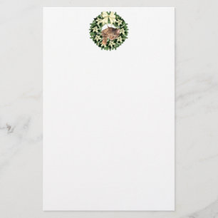 Brun tabbyjul brevpapper