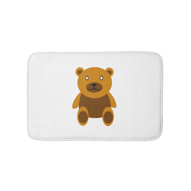 Brun teddybear clipart badrumsmatta (Framsidan)