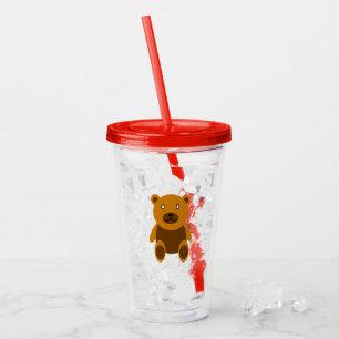 Brun teddybear clipart take away mugg