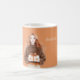 Brun Teddybjörn Pumpa Present Kaffemugg