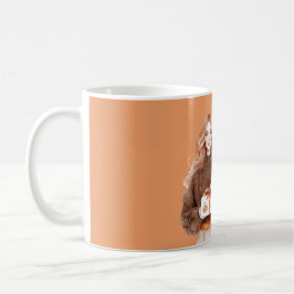Brun Teddybjörn Pumpa Present Kaffemugg