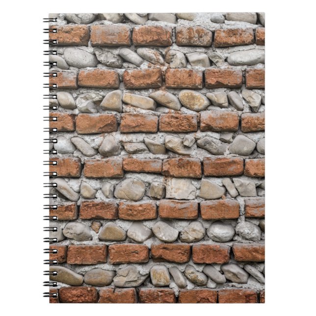 Brun tegelvägg anteckningsbok (Framsidan)