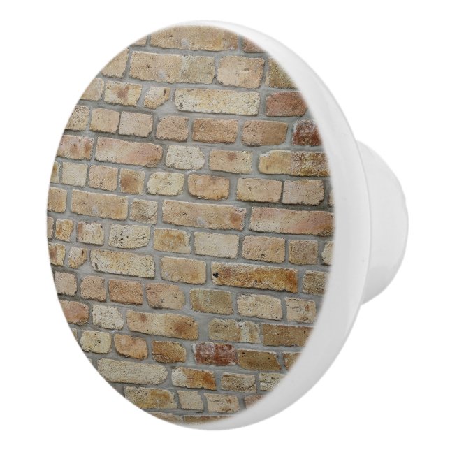 Brun tegelvägg - en nydesign  knopp (Höger)