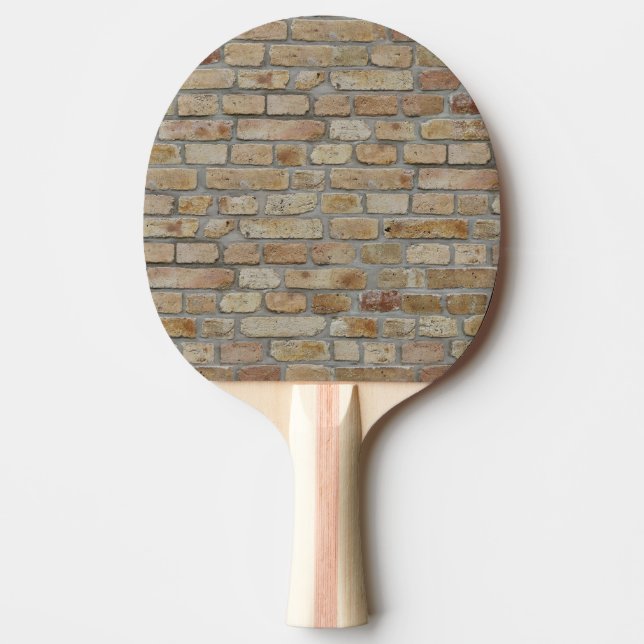 Brun tegelvägg - en nydesign  pingisracket (Framsidan)