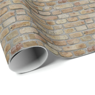 Brun tegelvägg - en nydesign presentpapper