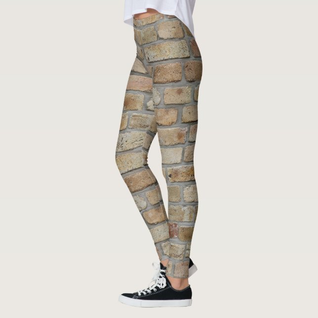 Brun tegelvägg - en nymodighet  leggings (Vänster)