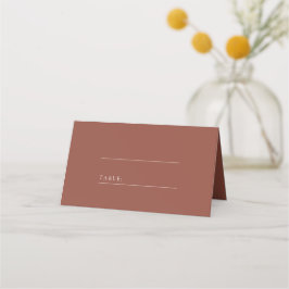 Brun terracotta sunset logotyp bröllop place card placeringskort
