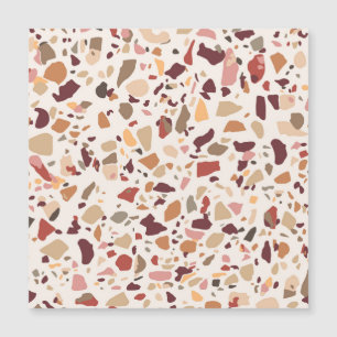 Brun terrazzo: vintage, trendig mönster.