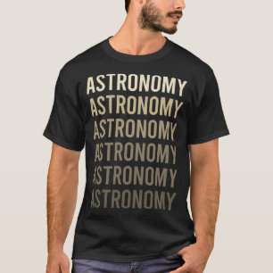 Brun text Astronomi T Shirt