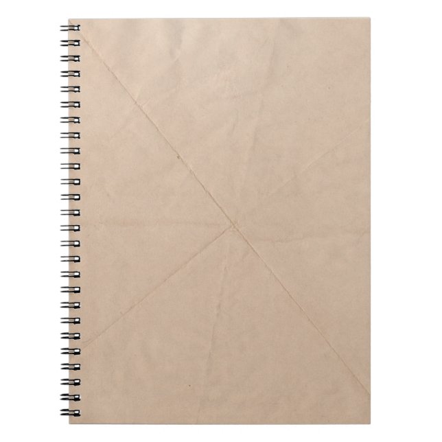 Brun textilvara anteckningsbok (Framsidan)