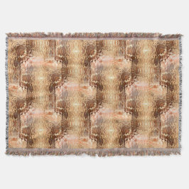 Brun till lax, lammerat böjt glas upprepat filt