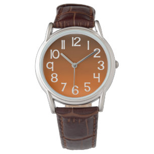 Brun till Orange Tona Armbandsur