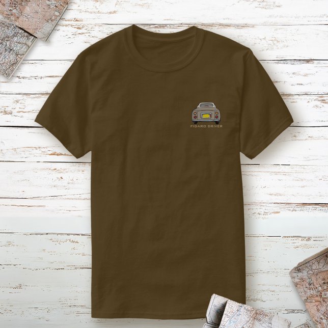 Brun Topaz Mist Figaro Driver Namn Figaration Tee Shirt (Topaz Mist Pocket Figaro Driver Shirt just for you)