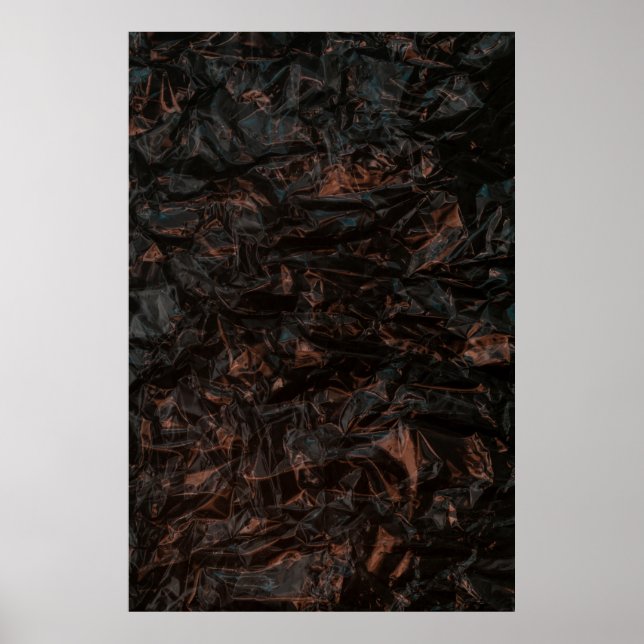 Brun torkad löv på marken poster (Framsidan)