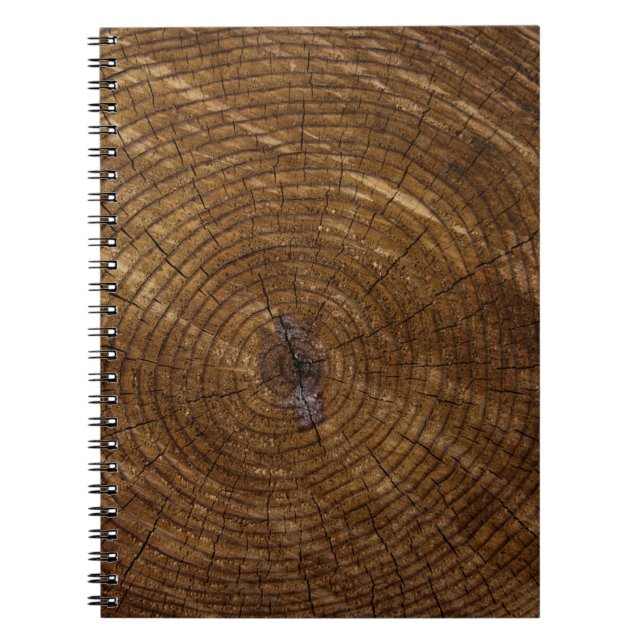 Brun träd-trunk anteckningsbok (Framsidan)