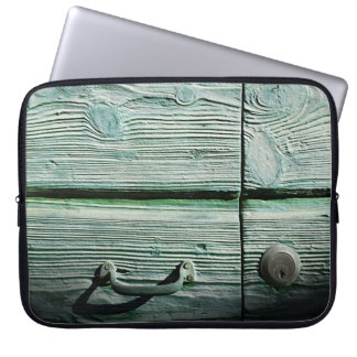 Brun trämåda laptop fodral