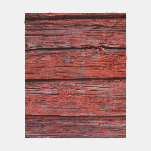 Brun träplank fleecefilt (Framsidan)