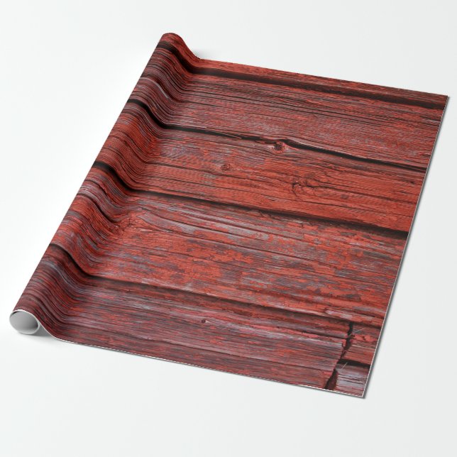 Brun träplank presentpapper (Utrullad)