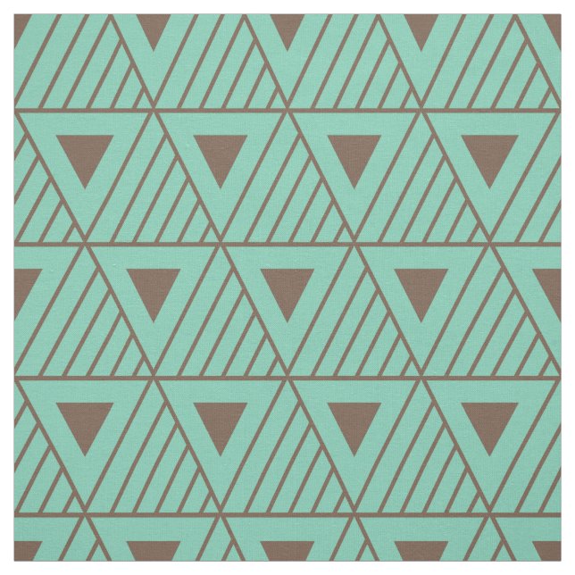 Brun triangles Modern Mönster Anpassningsbar - bak Tyg (Provkarta)