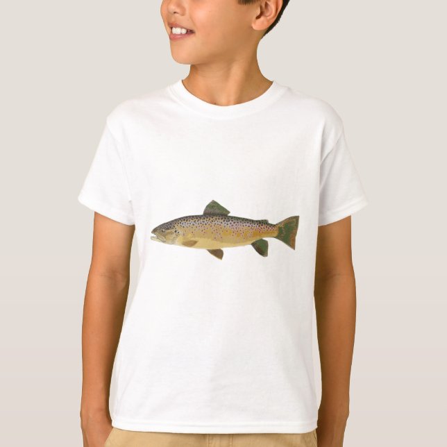 Brun Trout. T Shirt (Framsida)