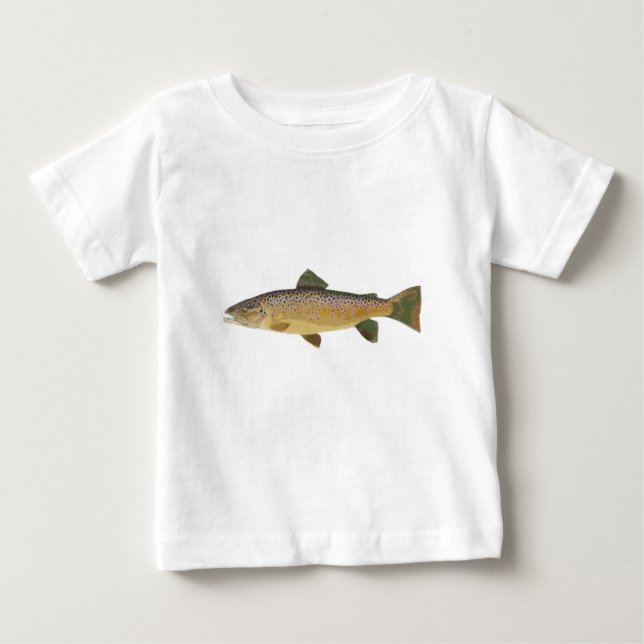 Brun Trout. Tee Shirt (Framsida)