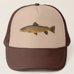 Brun Trout. Truckerkeps