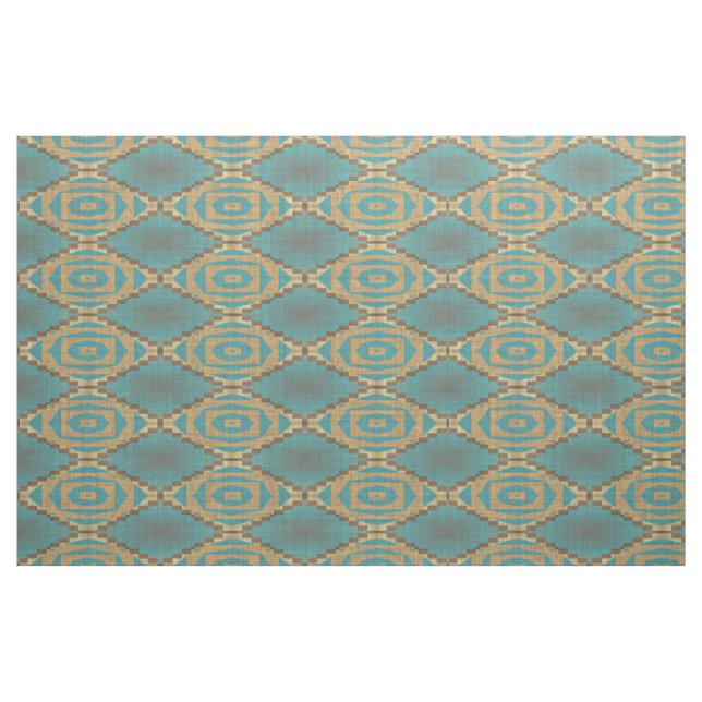 Brun turkos Blue Grönt Taupe Beige Ethnic look Tyg (Fat Quarter)