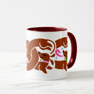 Brun twisted Doxies Mugg