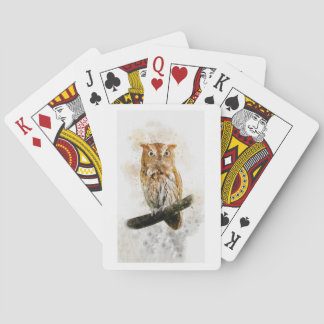 Brun uggla-jaktkort casinokort