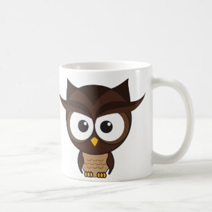 Brun Uggla Kaffemugg