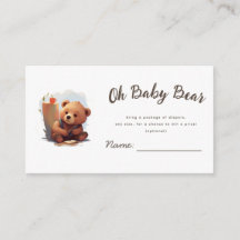 Brun Unge Bear Baby Shower