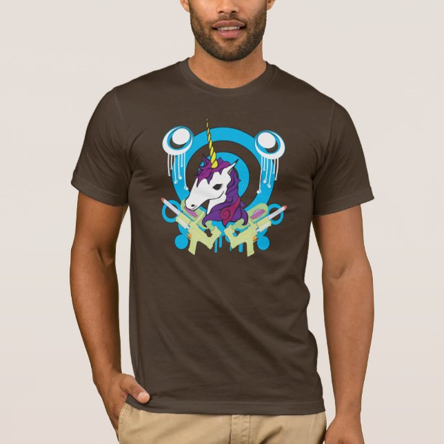 brun unicorn t shirt (Framsida)