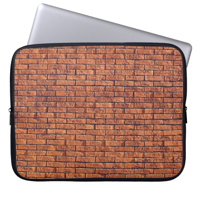 Brun väggbeklädnad laptop fodral (Framsidan)