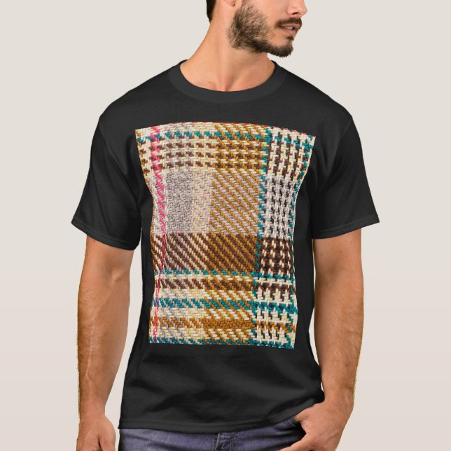 Brun väv, skotsk ull. t shirt (Framsida)