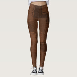 Brun vaxbalar leggings