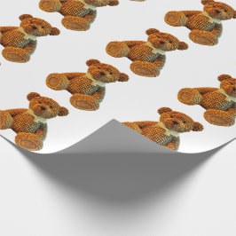 Brun vide- nalle presentpapper
