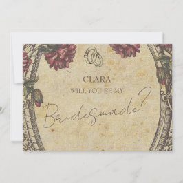 Brun Vintage Classic Bröllop inbjudan har gjorts