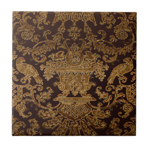 Brun vintage design kakelplatta