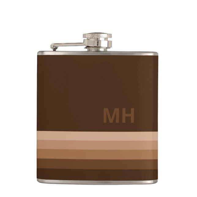 Brun Vintage Monogram Fickplunta (Framsidan)