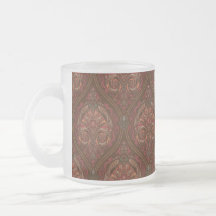 Brun Vintage Paisley Mandala Kaffekopp - Boho