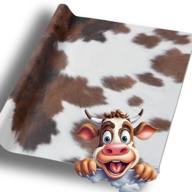 brun vit ko presentpapper (Brown Cow wrapping paper)